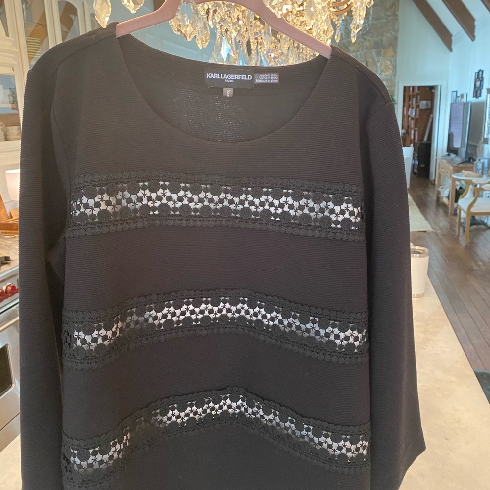 Karl Lagerfeld black sweater